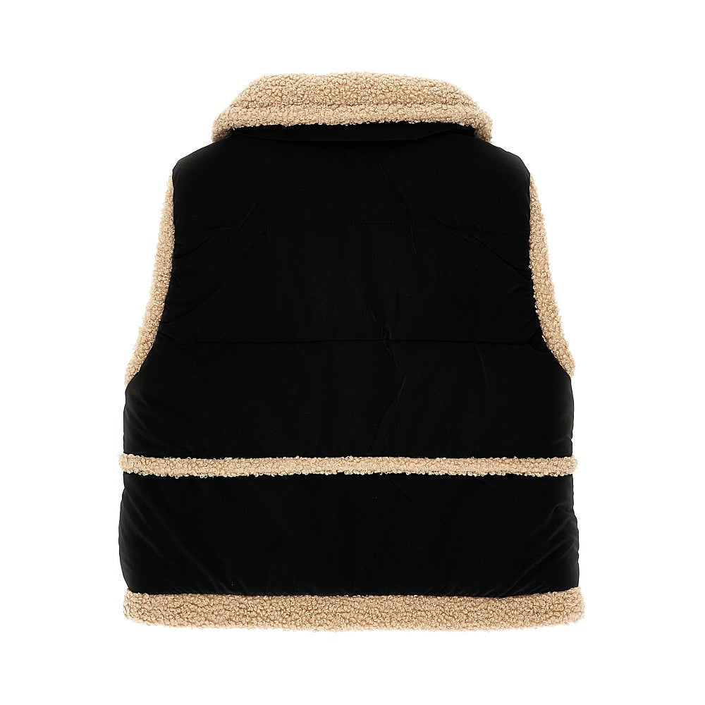 Gilet imbottito effetto montone