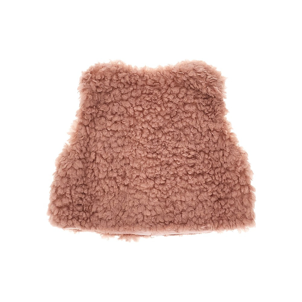 Sherpa fabric vest