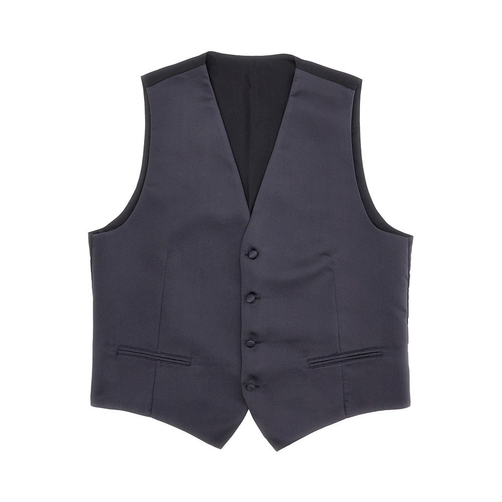Tailored silk vest