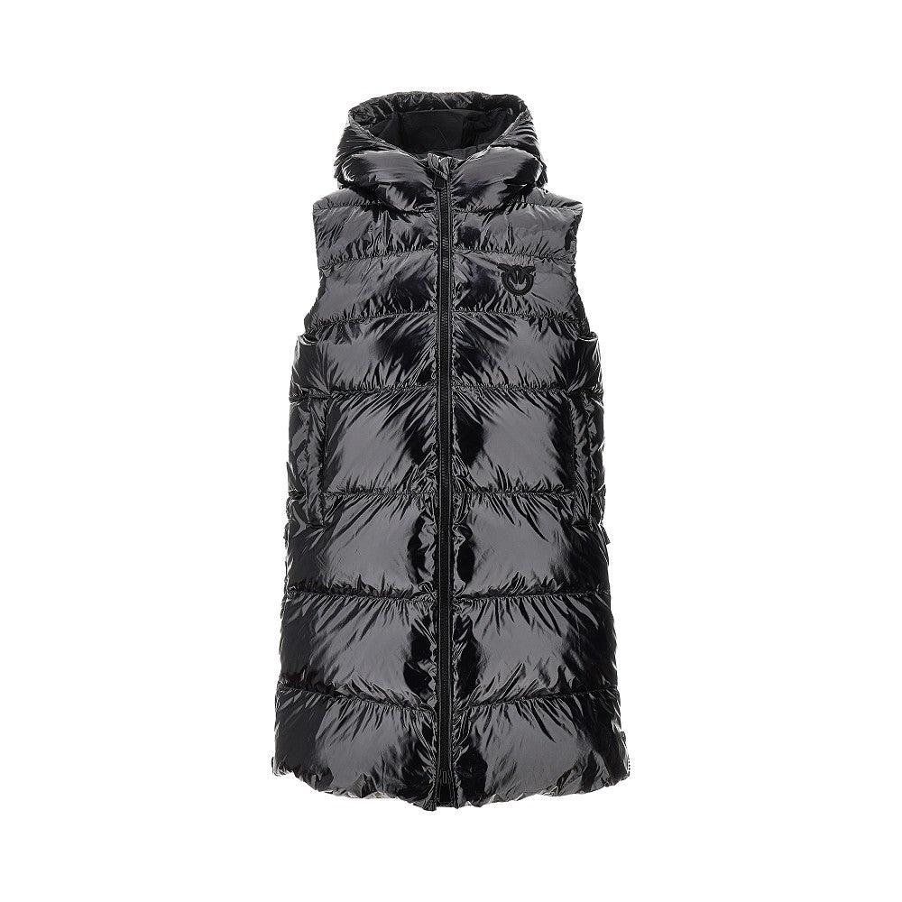Glossy coated nylon padded vest