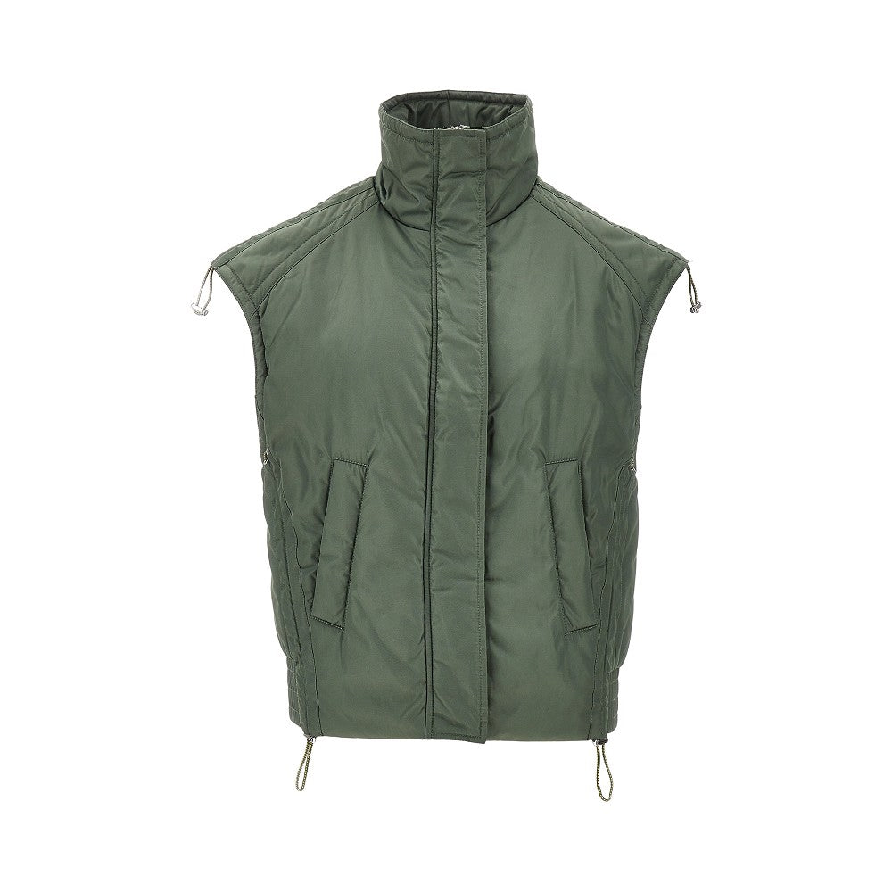 Gilet in twill tecnico imbottito