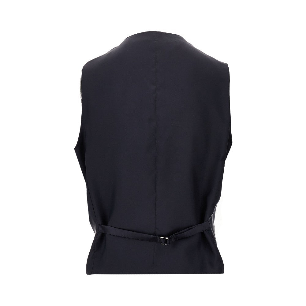 Gilet sartoriale monopetto in satin
