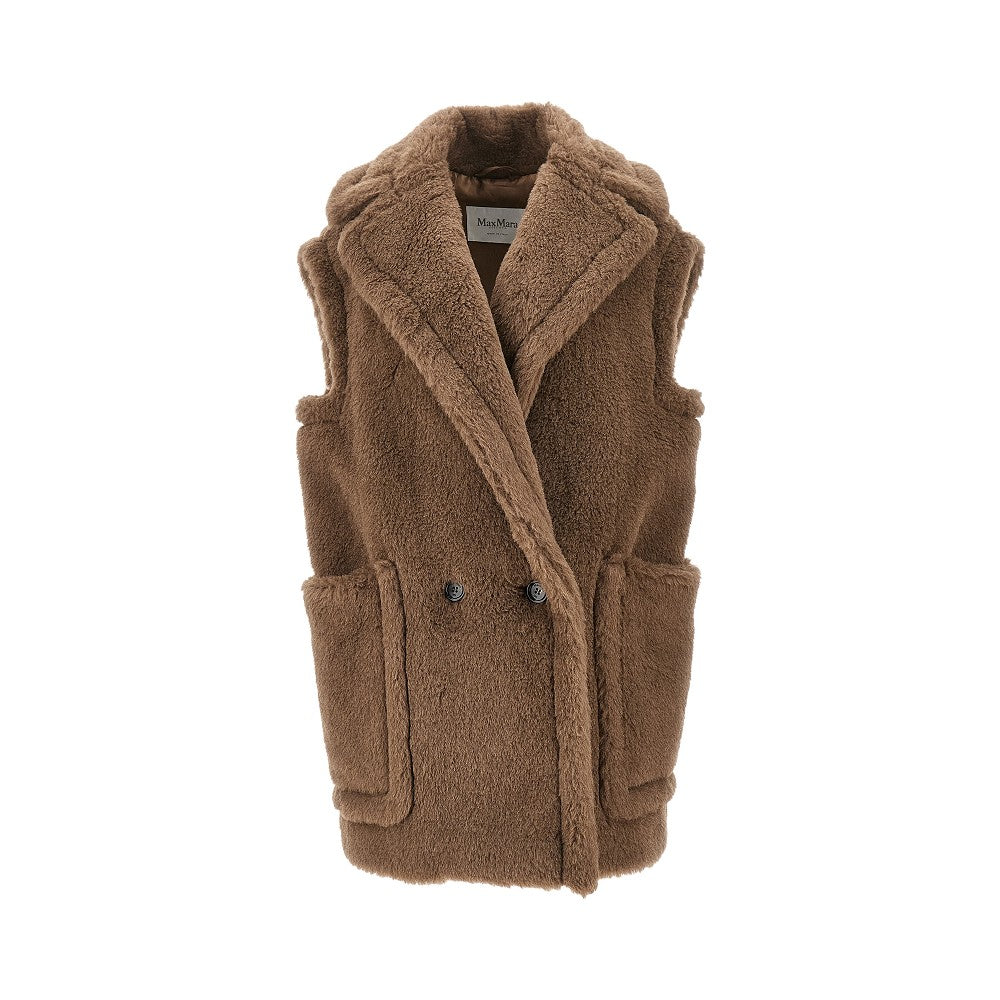 Teddy fabric oversized vest