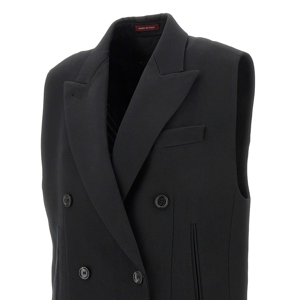 Gilet doppiopetto in lana