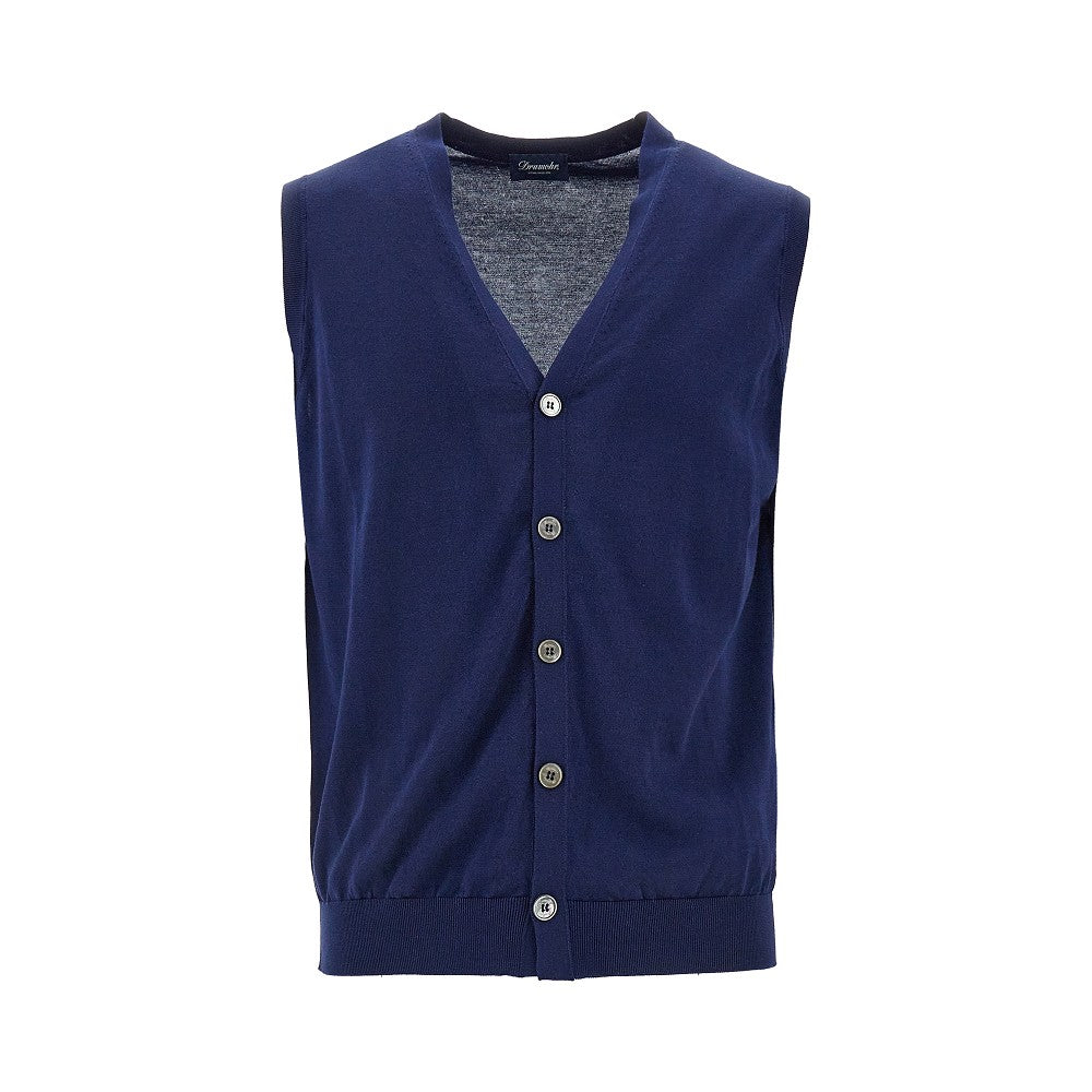 Gilet in maglia di cotone
