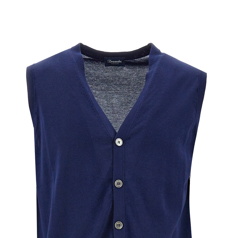 Gilet in maglia di cotone