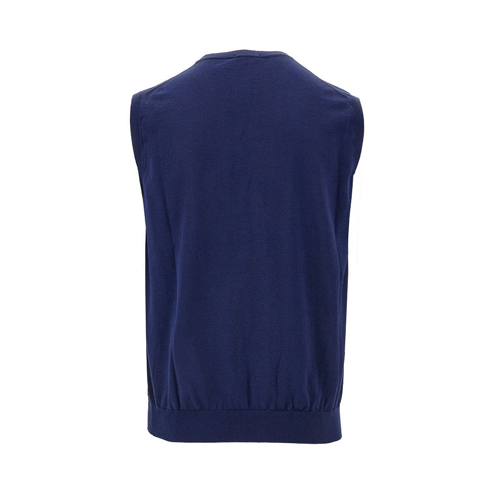 Gilet in maglia di cotone