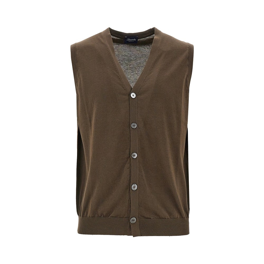 Gilet in maglia di cotone