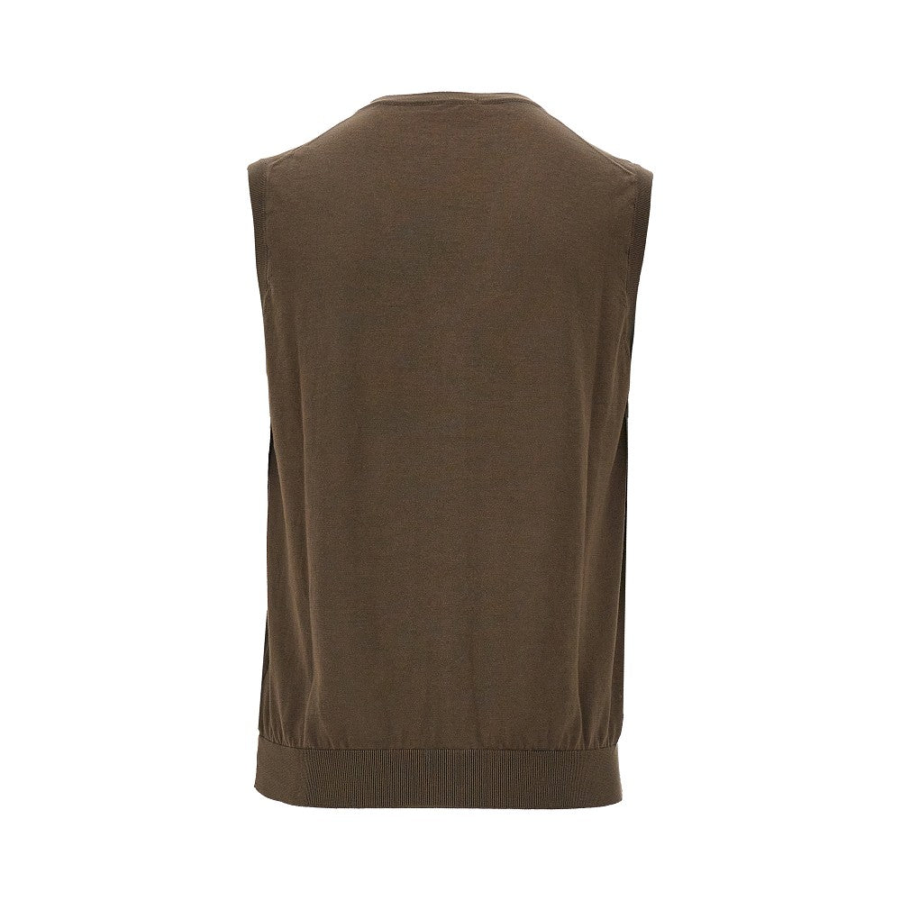 Gilet in maglia di cotone