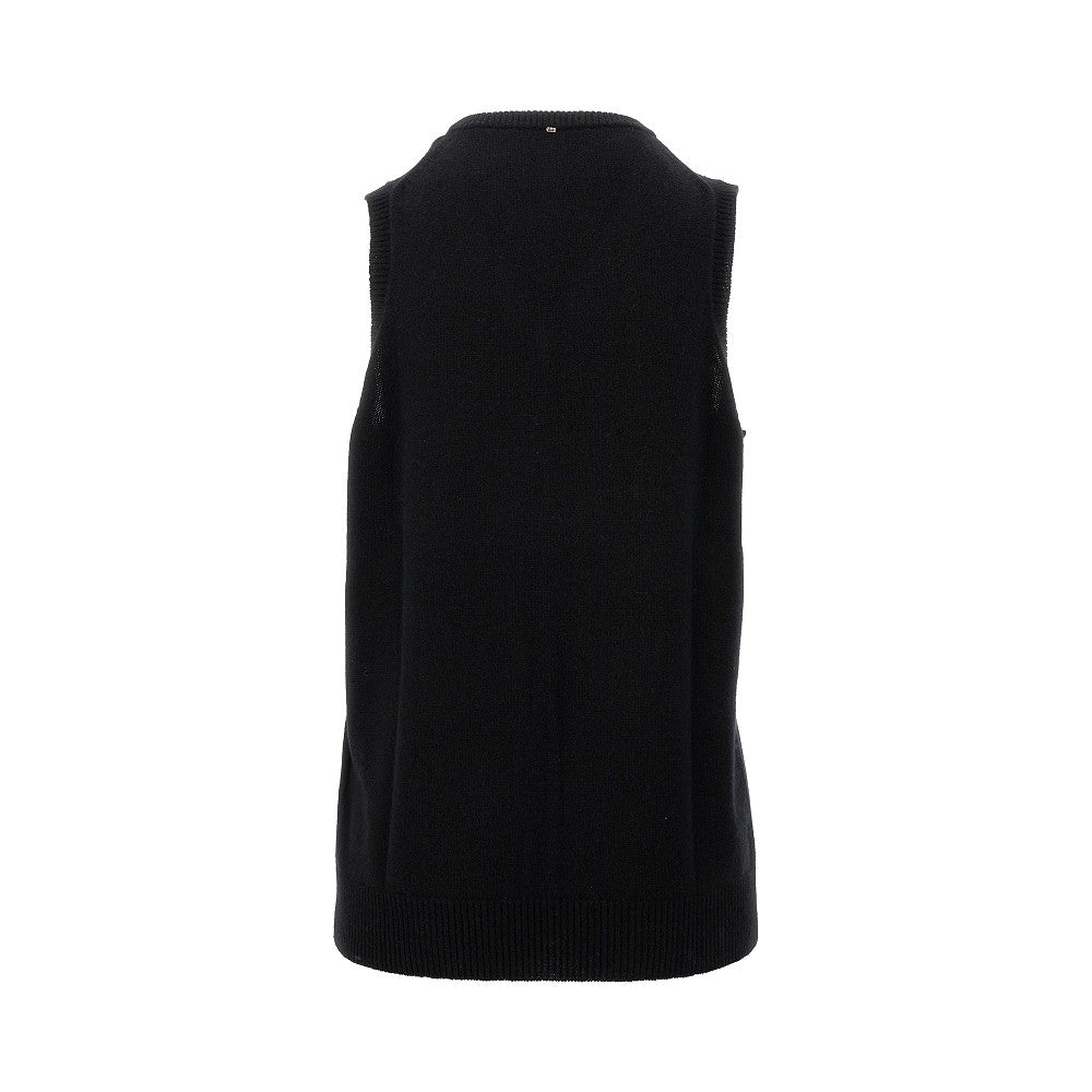 Gilet in lana e cachemire