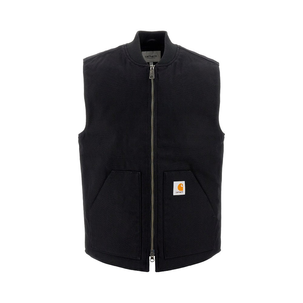Padded canvas vest