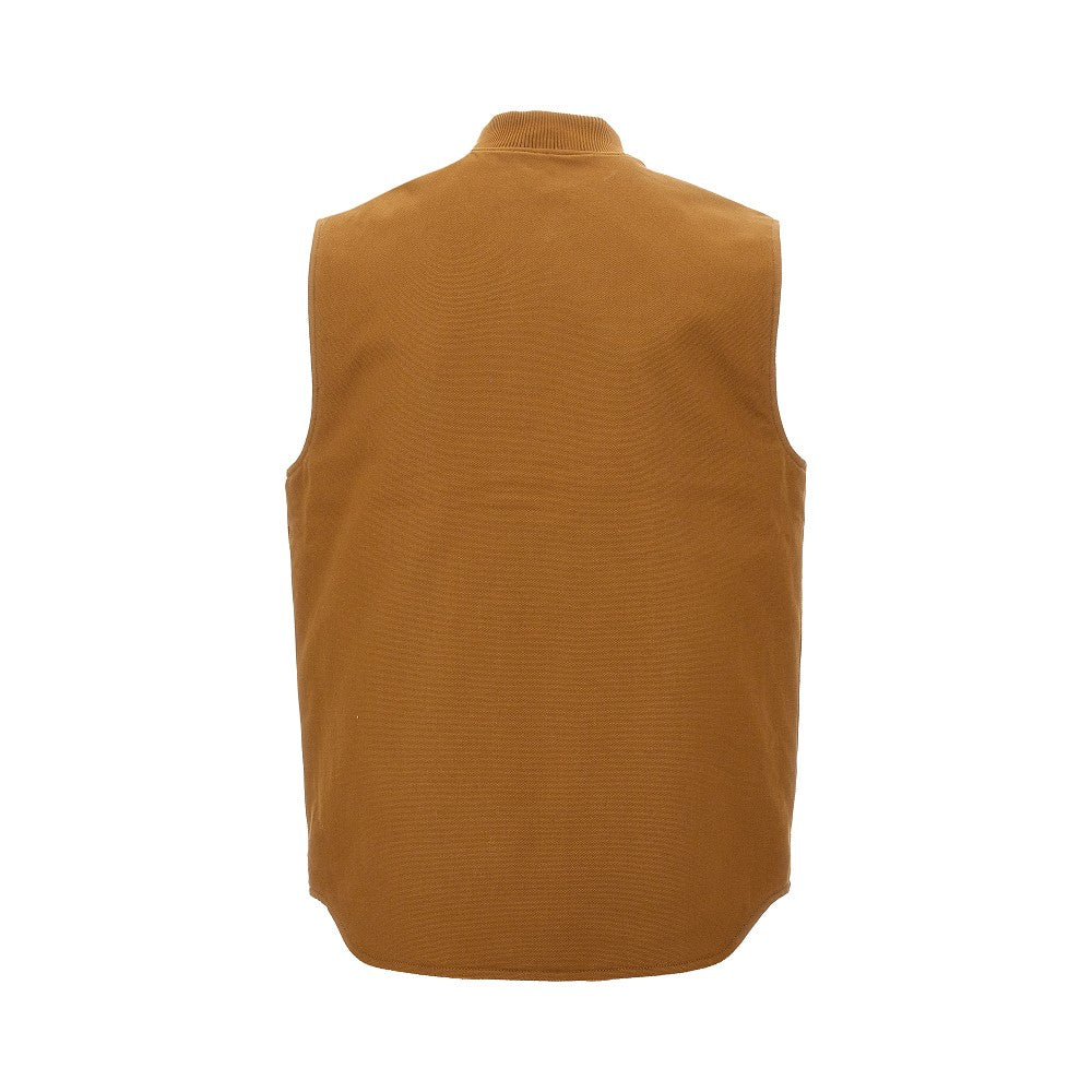 Padded canvas vest