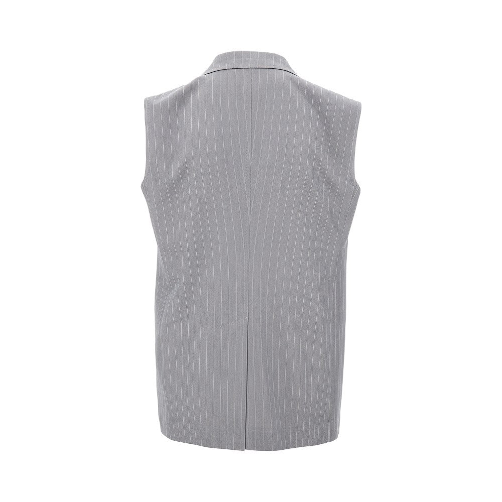 Gilet sartoriale doppiopetto gessato