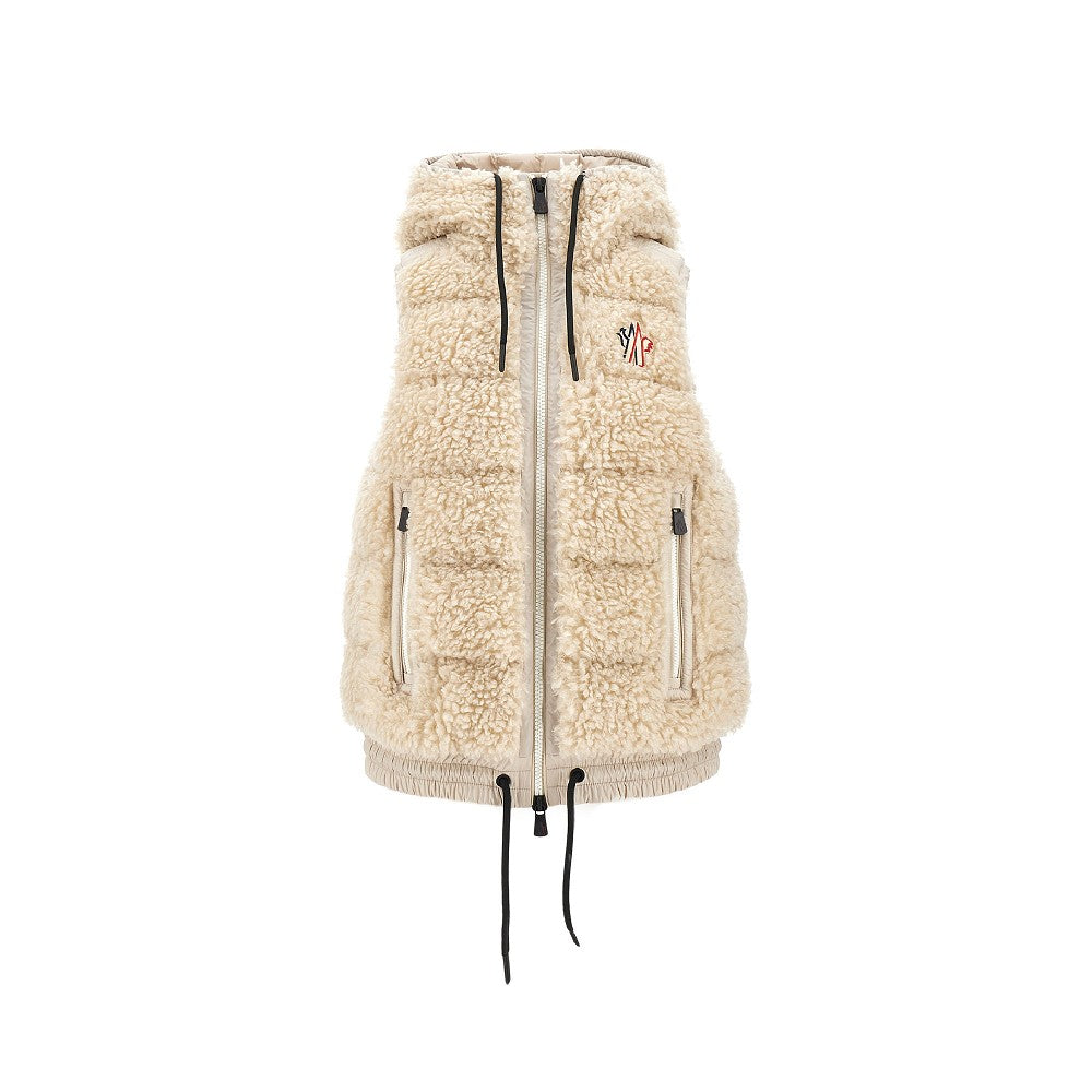 Gilet in shearling sintetico imbottito