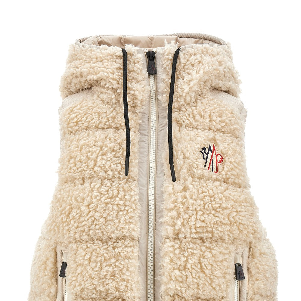 Gilet in shearling sintetico imbottito
