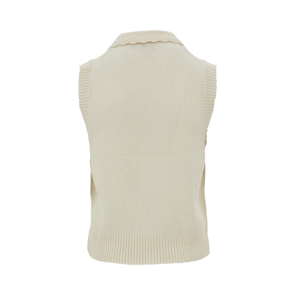 Recycled wool blend vest