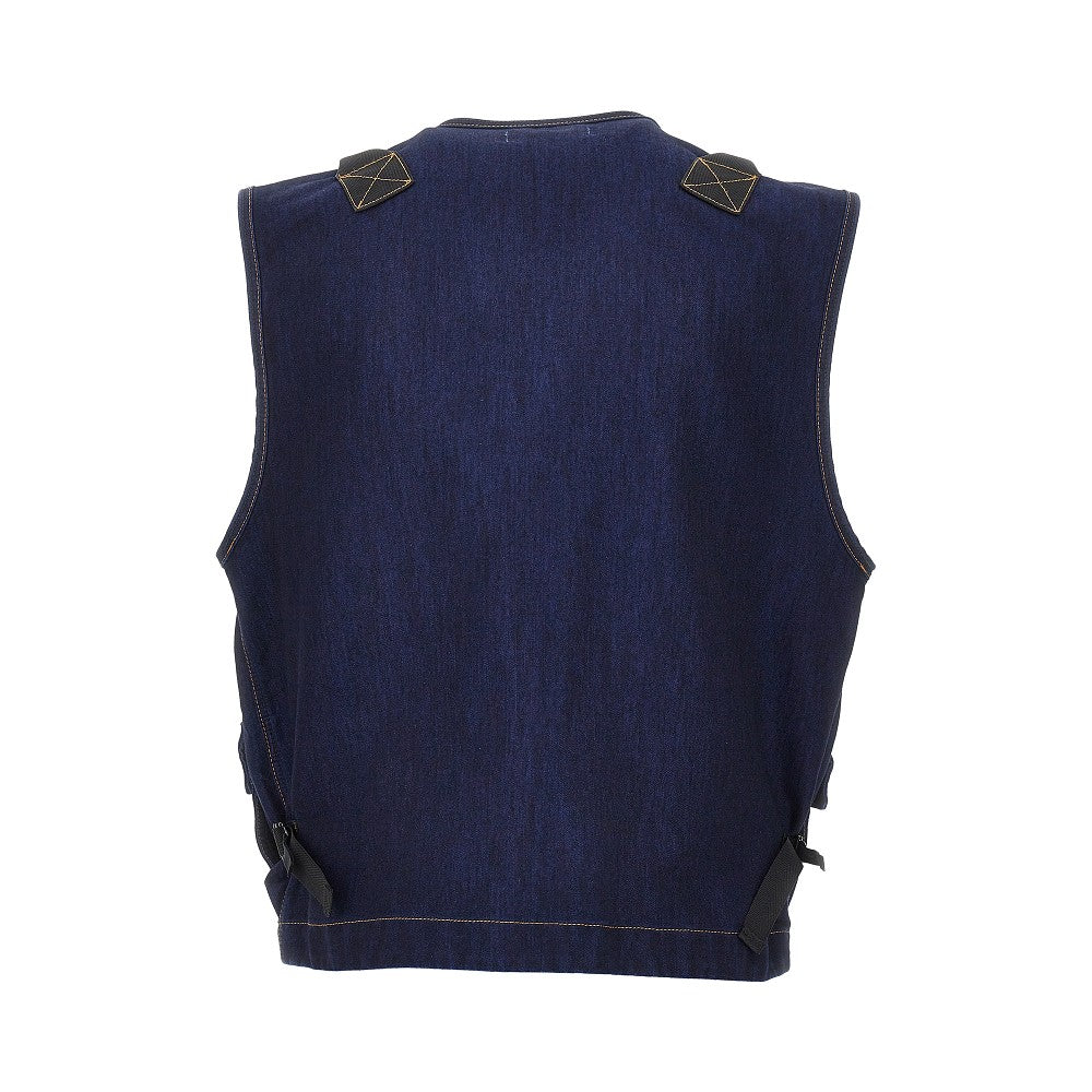 Gilet in Indigo Polypropylene Denim Light