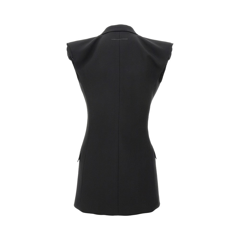 Gilet sartoriale in gabardine