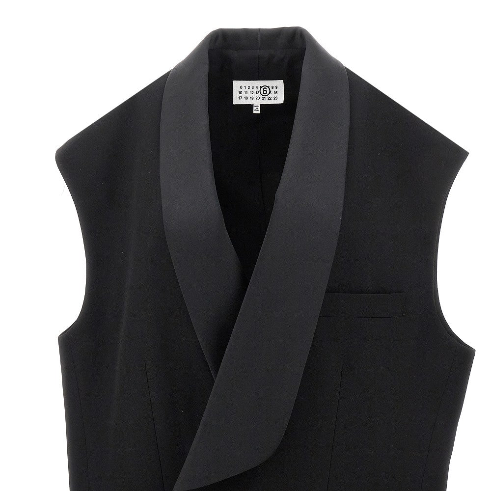 Oversized single-breasted vest