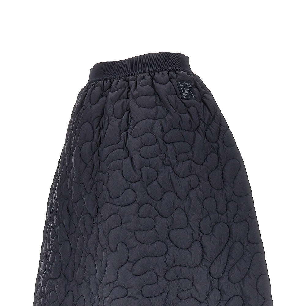 ASV quilted nylon midi skirt