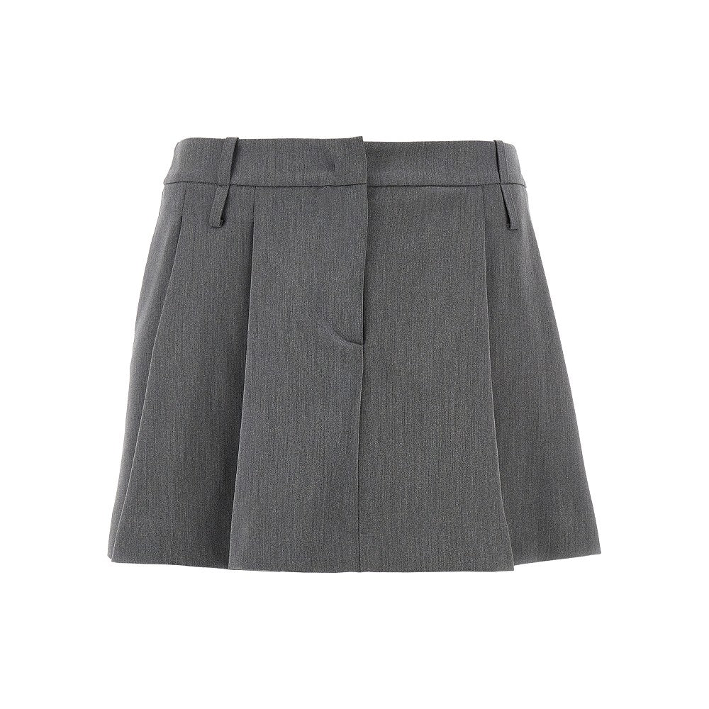 Pleated mini skirt