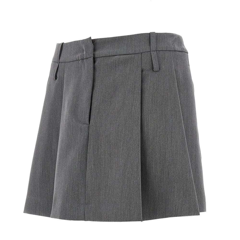 Pleated mini skirt
