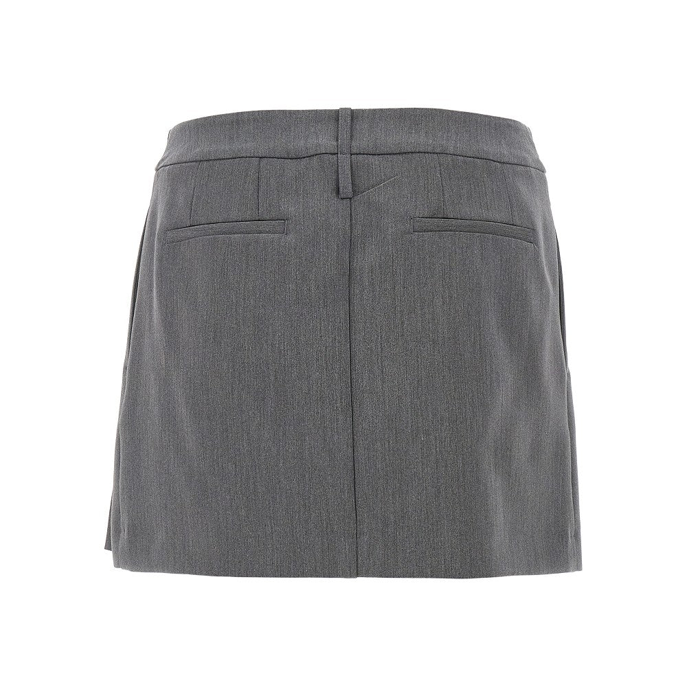 Pleated mini skirt