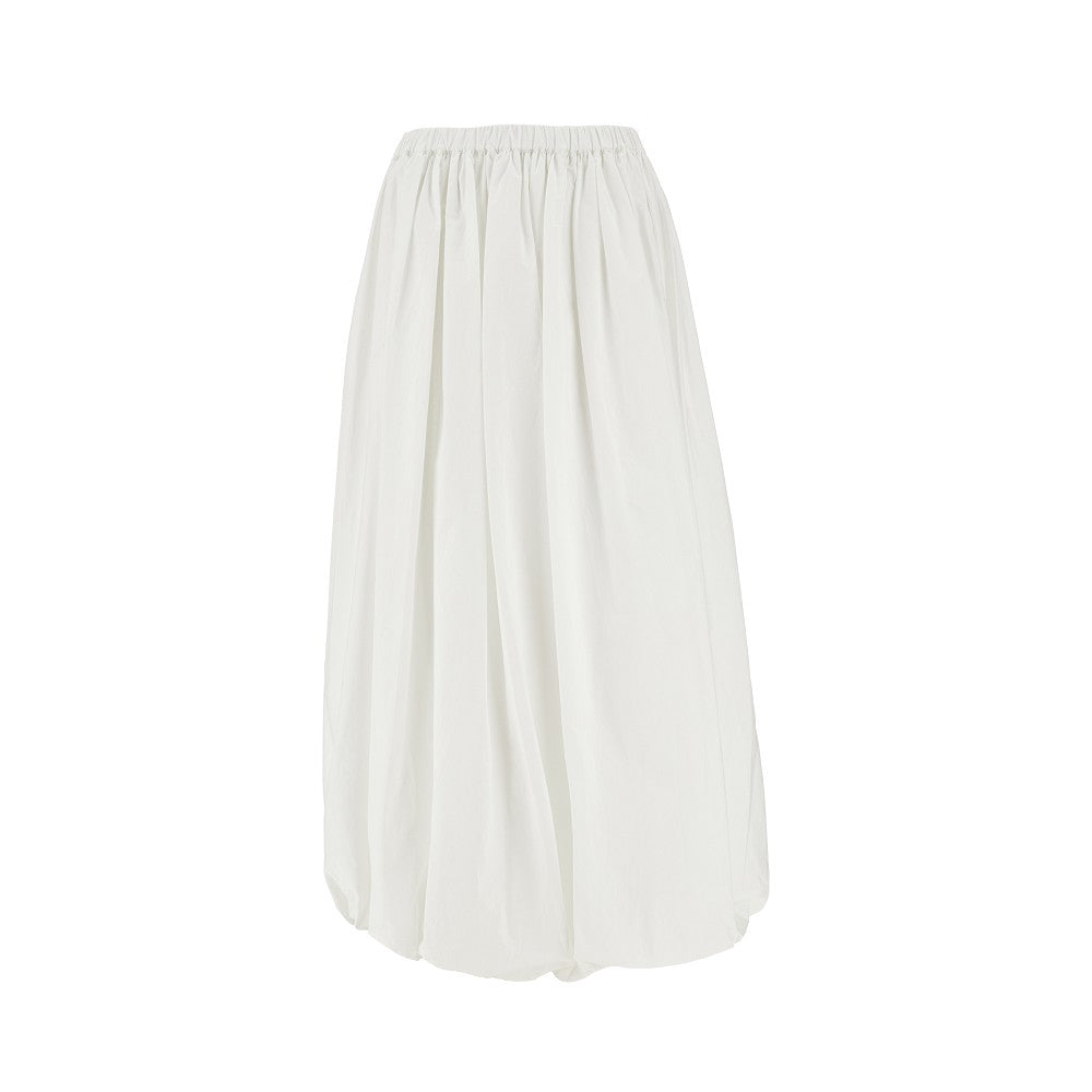 Poplin long balloon skirt