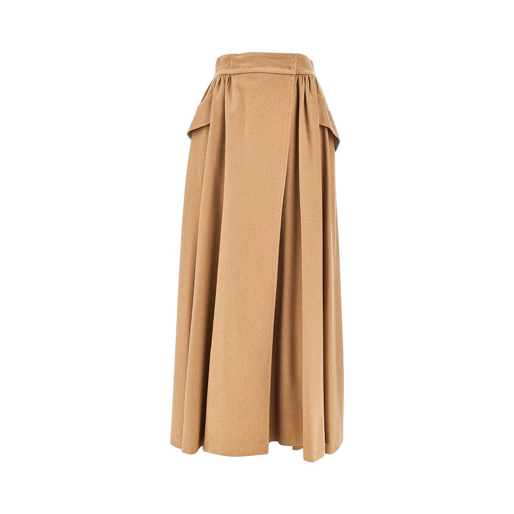 Camelhair maxi skirt