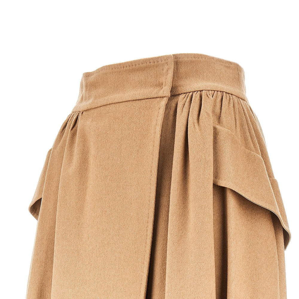 Camelhair maxi skirt