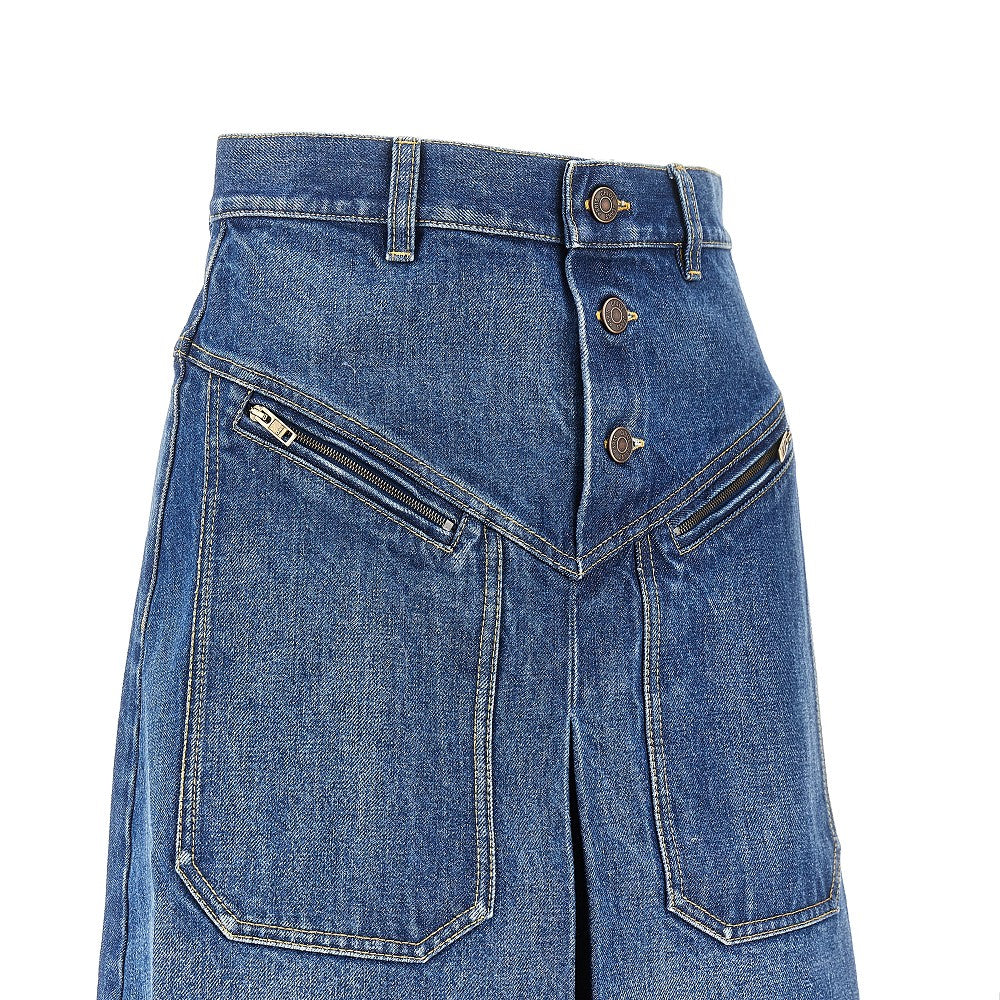 Gonna al ginocchio in denim