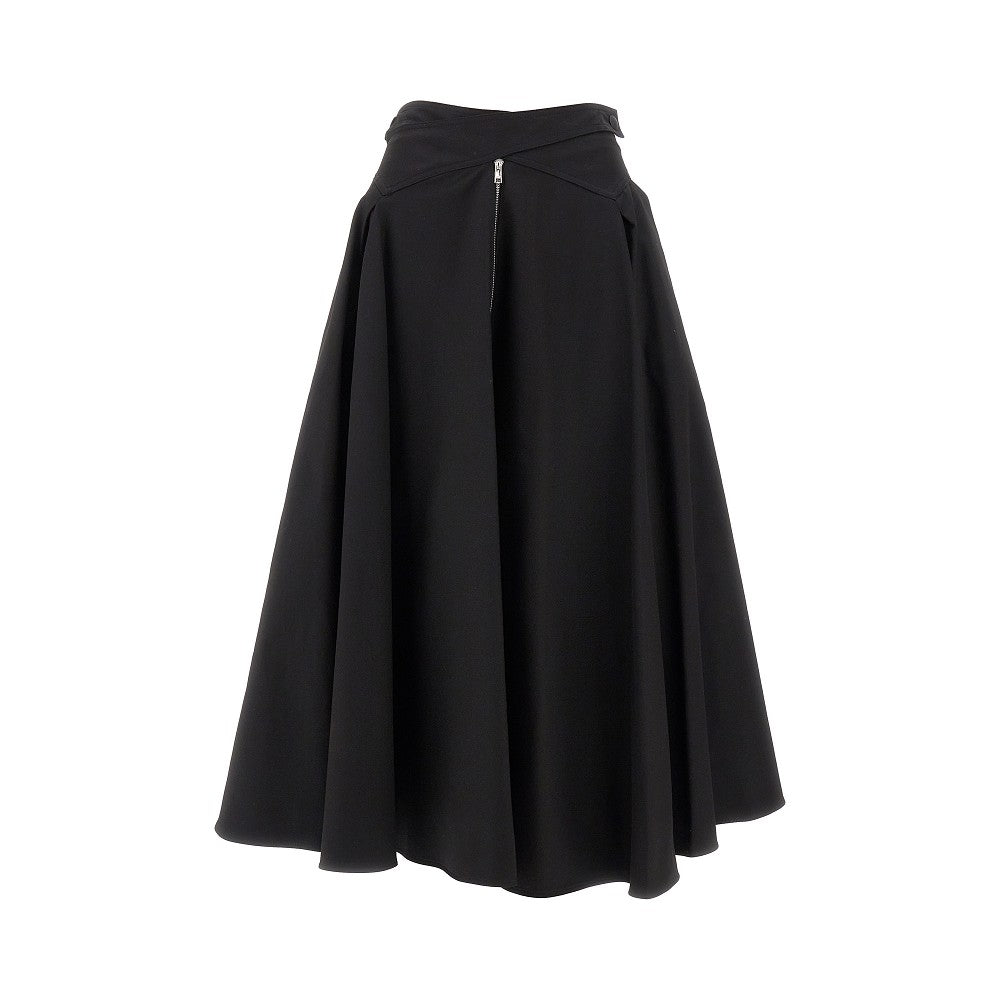 Gonna midi in gabardine