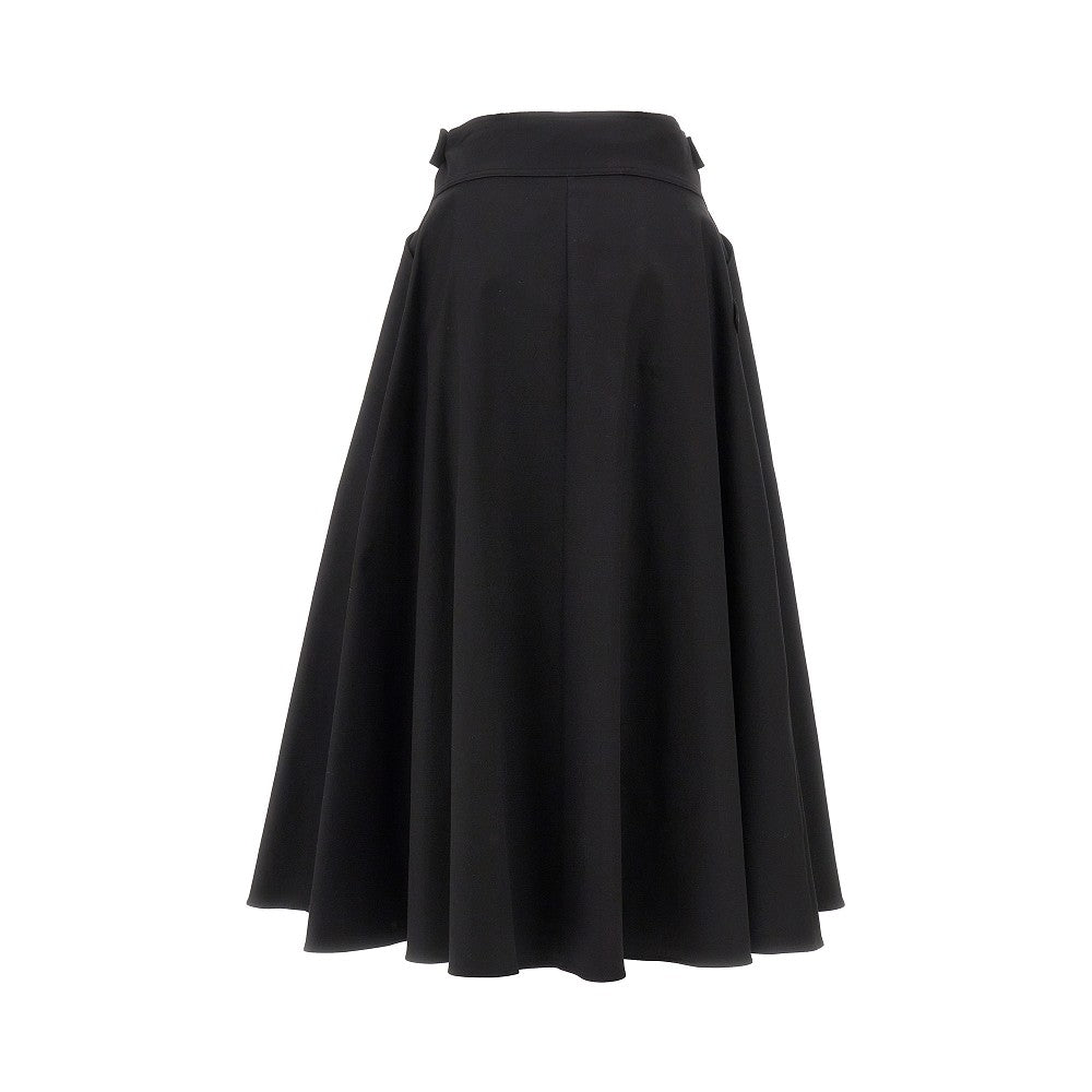 Gonna midi in gabardine