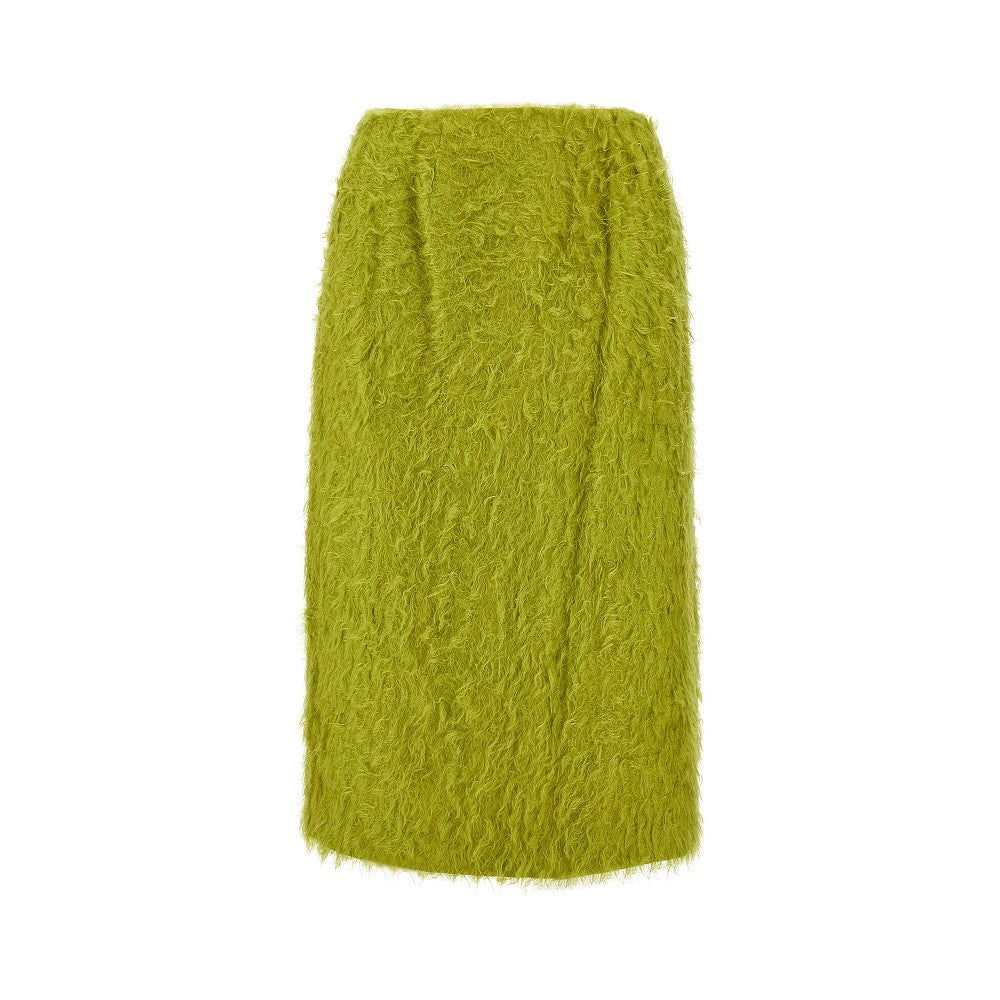 Jacquard viscose skirt