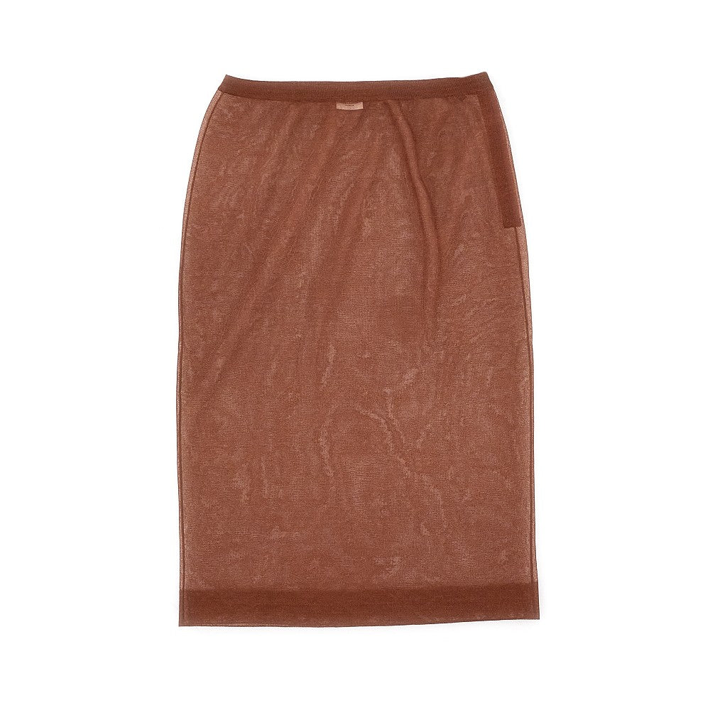 Silk knit pencil skirt