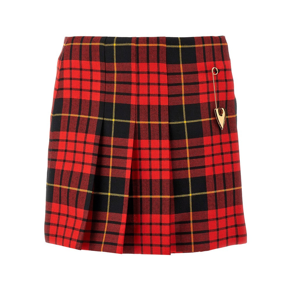 Minigonna in lana Tartan