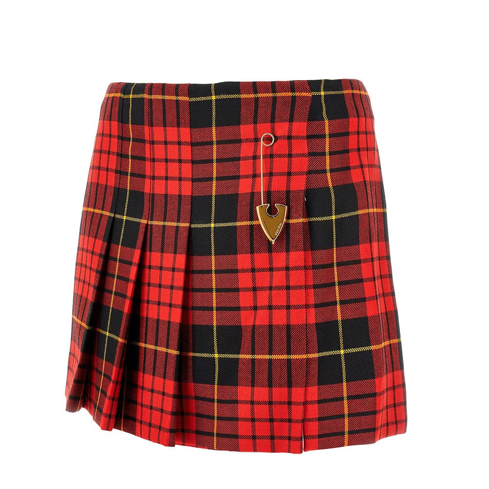Minigonna in lana Tartan