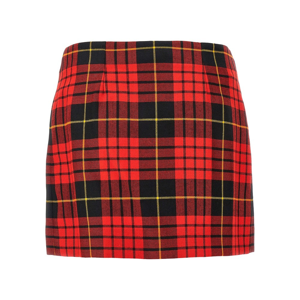 Minigonna in lana Tartan