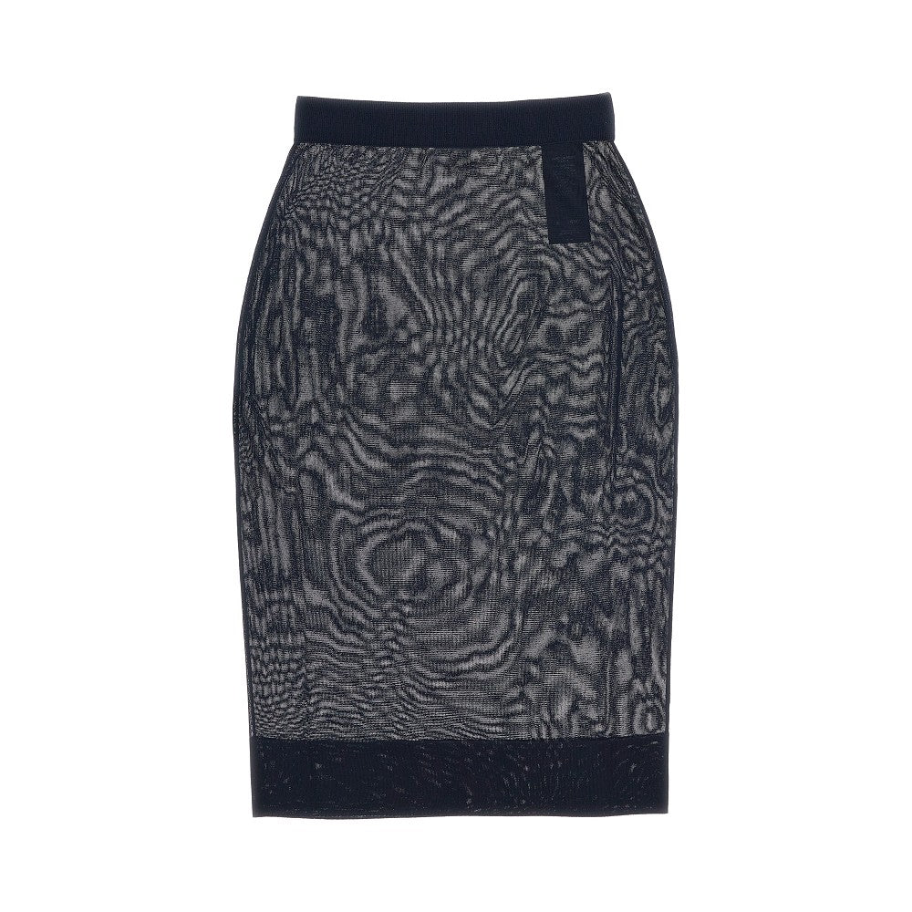 Knitted pencil skirt