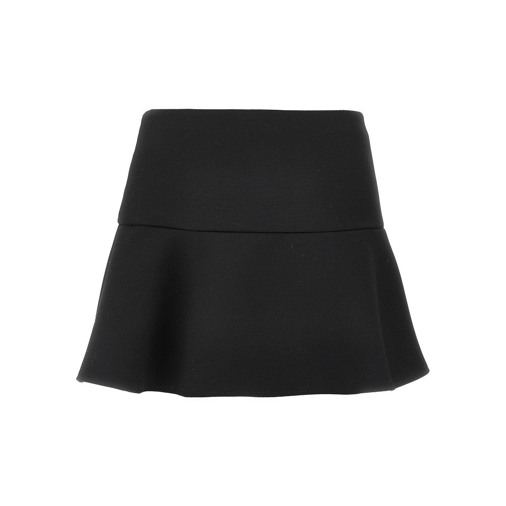 Mini gonna in gabardine