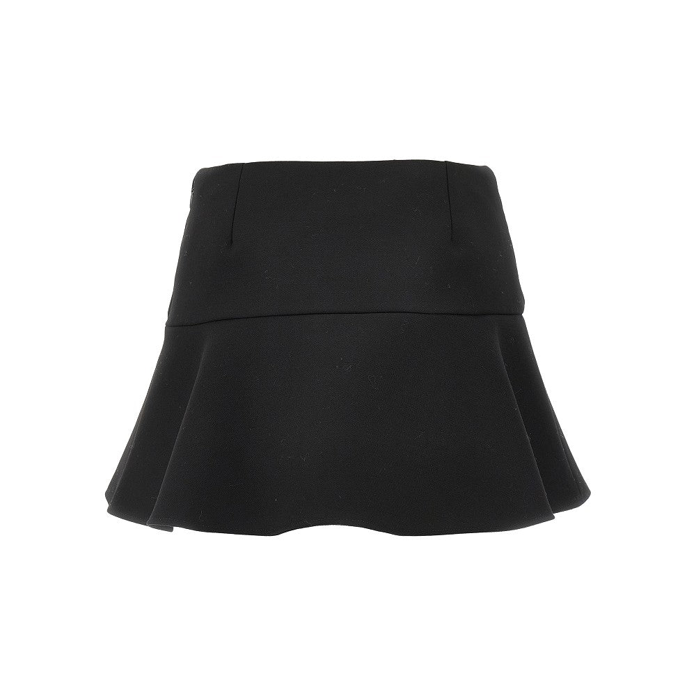 Mini gonna in gabardine