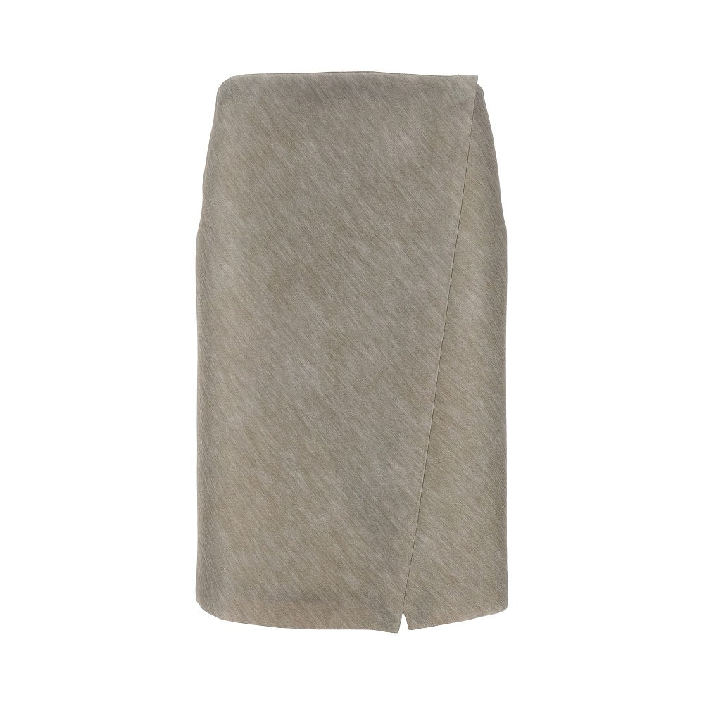 Light scuba wrap-around skirt