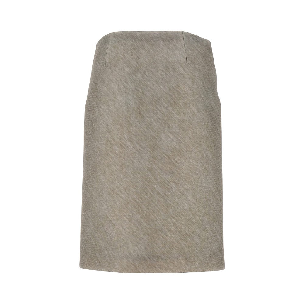 Light scuba wrap-around skirt