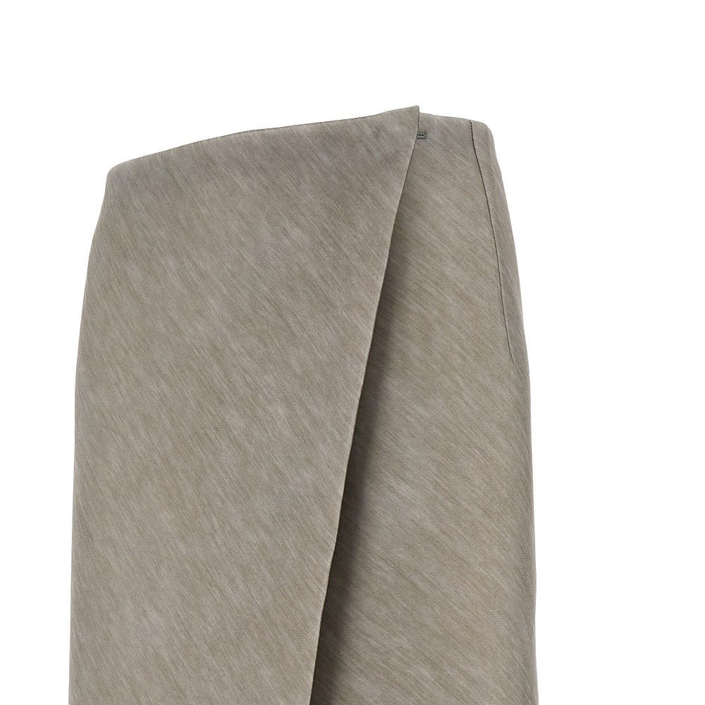 Light scuba wrap-around skirt