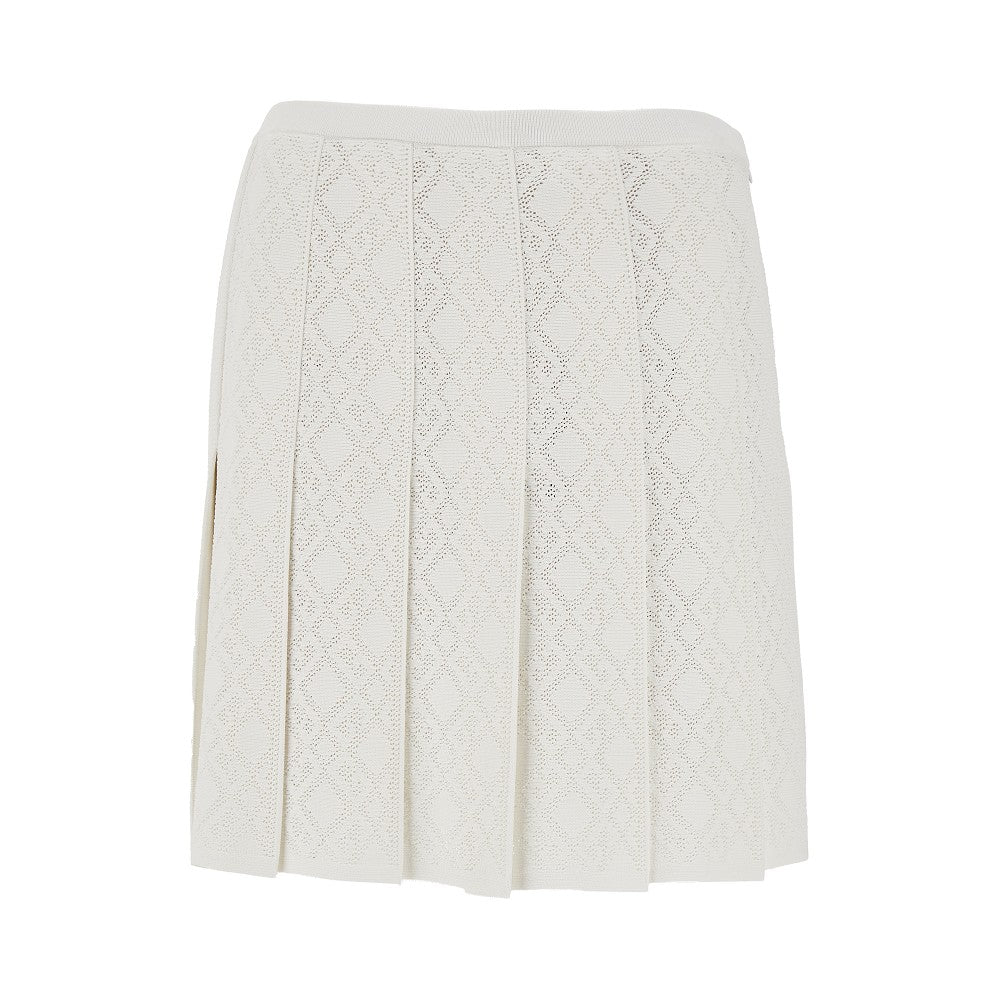 Monogram 72 jacquard knitted mini skirt