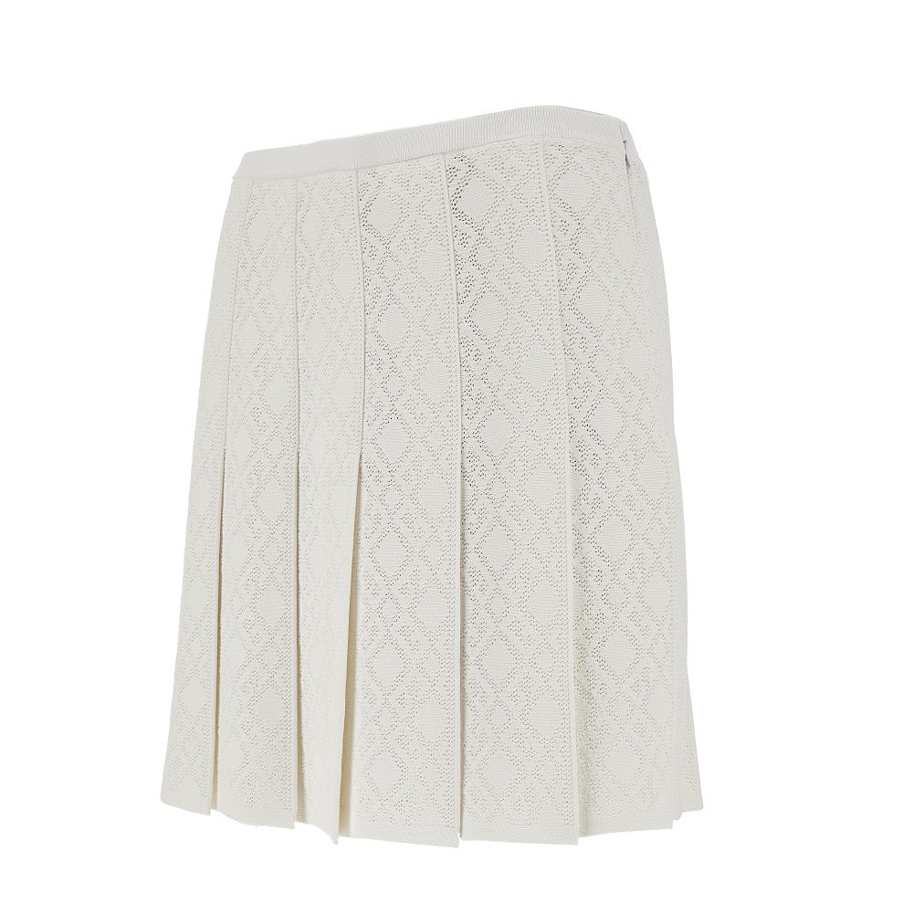 Monogram 72 jacquard knitted mini skirt