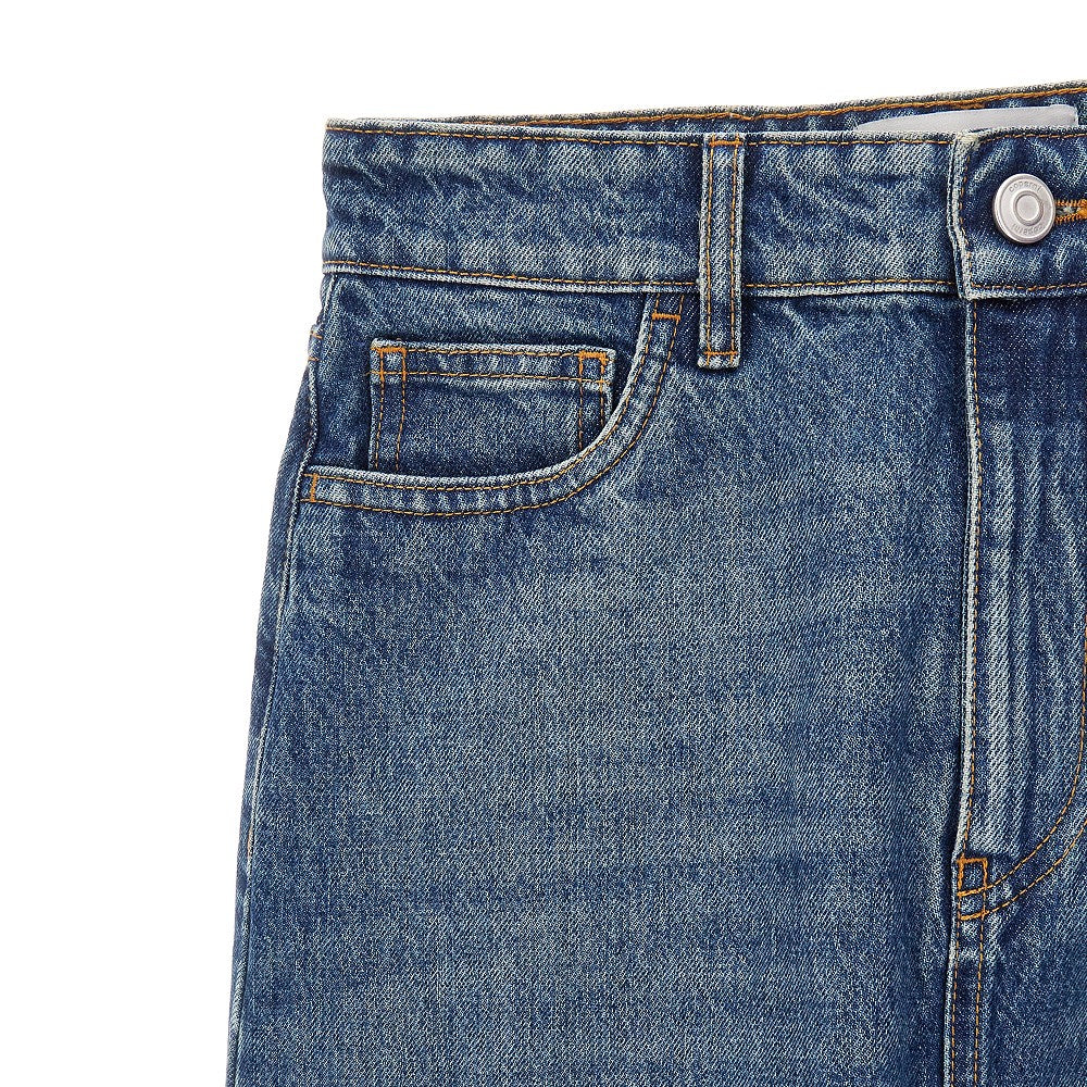 Gonna asimmetrica in denim