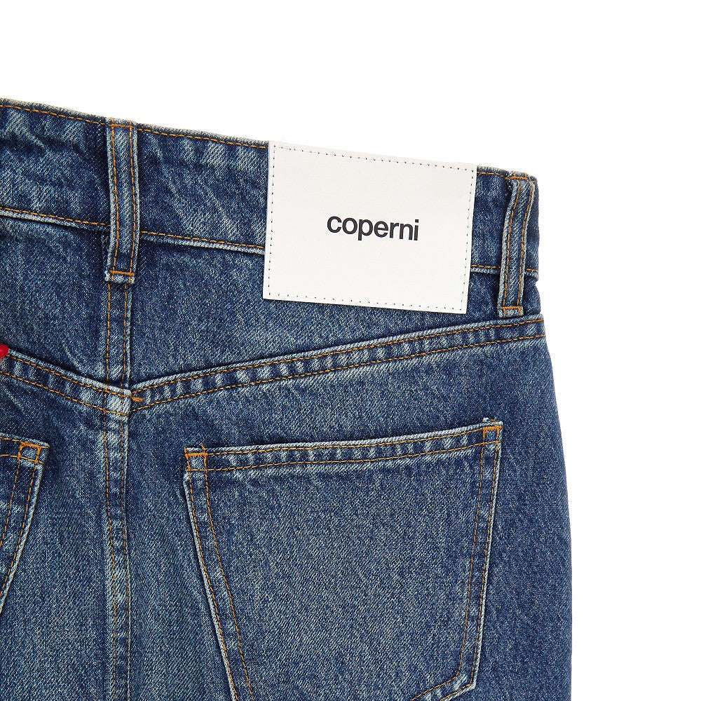 Gonna asimmetrica in denim