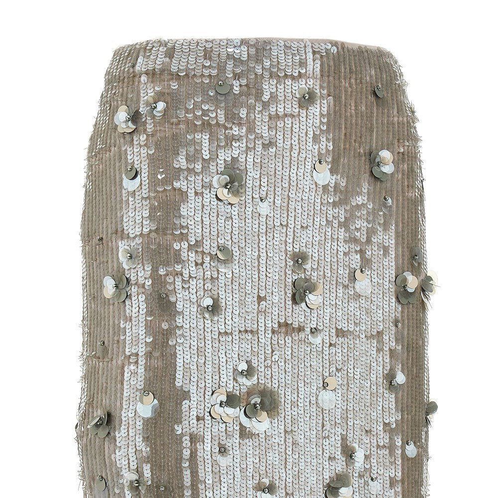 Gonna longuette in paillettes 'Glow'