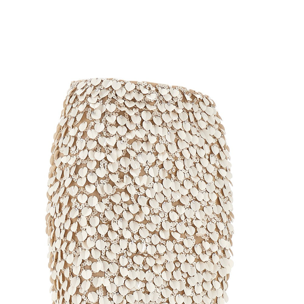 Gonna longuette in paillettes